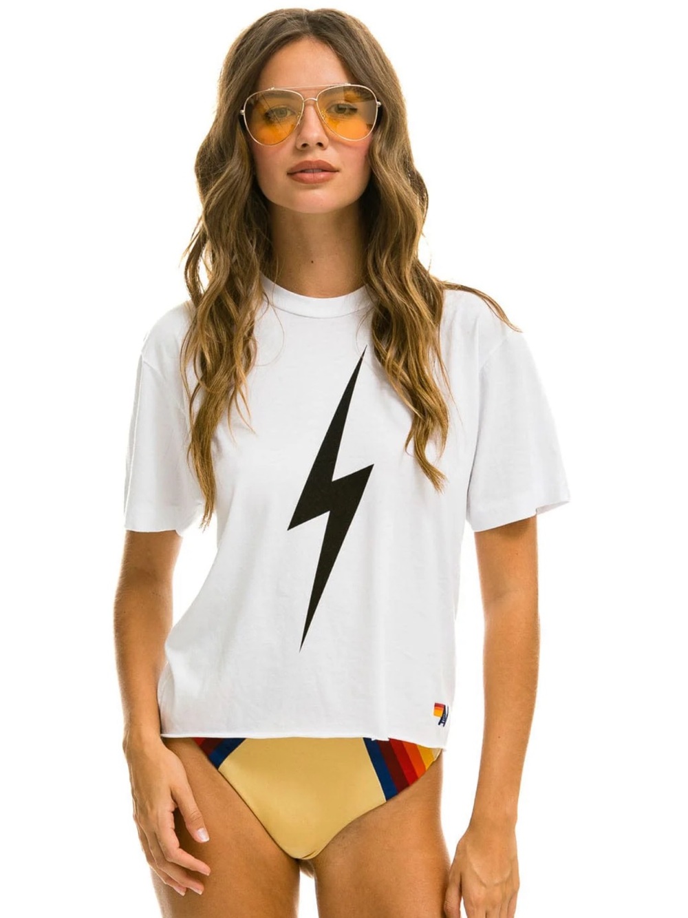 BOLT BOYFRIEND TEE - WHITE